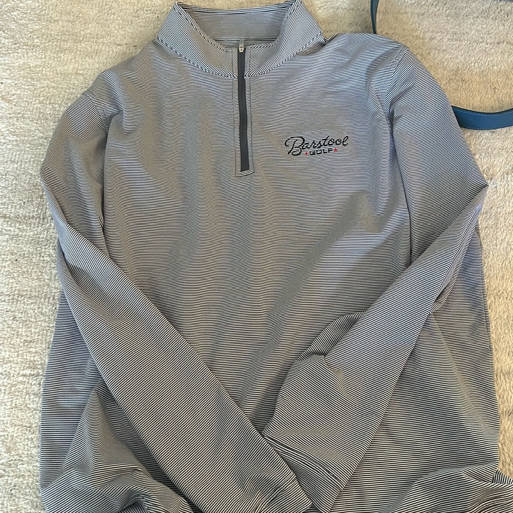 Peter Millar X Barstool men’s striped quarter zip